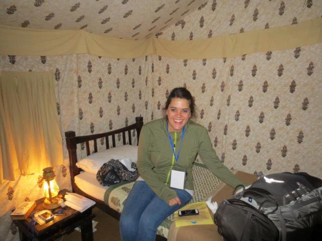 Lo's holding on to her sins. That's why she's smiling